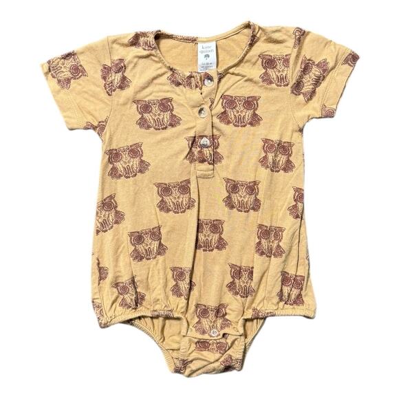 Kate Quinn Bamboo Owl Print Bubble - Size 12-18 months - Picture 1 of 2